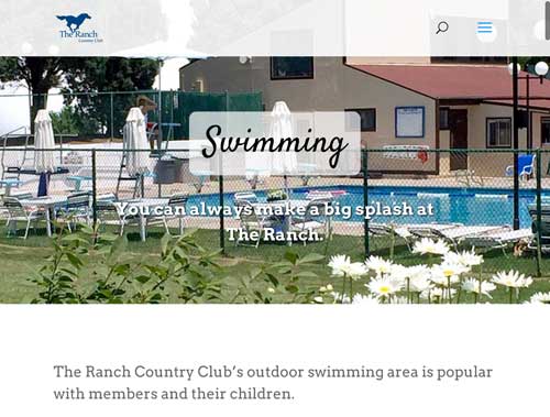 The Ranch Country Club website screen grab