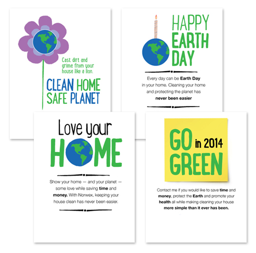 Norwex card samples of great content writing and creative add agency work from Denver